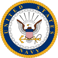 Navy map logo icon